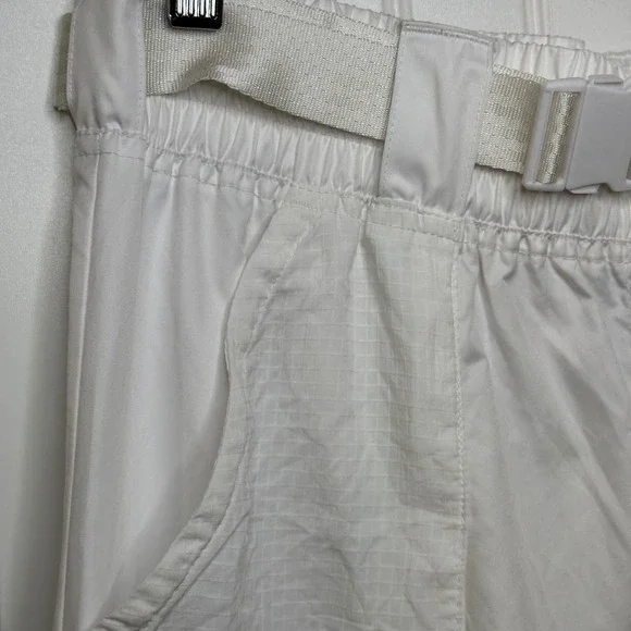 Nike Sportswear Women's Woven Cargo Joggers in White Belted wBlack Swoosh Size M - Picture 11 of 16